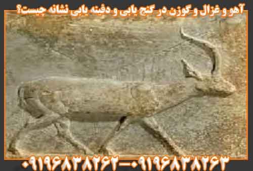 غزال و گوزن در گنج یابی و دفینه یابی نشانه چیست؟